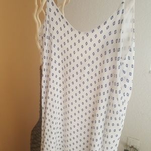 LULUS Dress size S White with blue print
